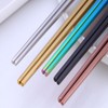 Stainless Steel Chopsticks,Reusable ,Dishwasher Safe , Easy to Use（5 PCS,golden）
