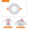 BRENDAXIN 2 Round White (3.6 inches), GU10 Downlight housing, Inlaid