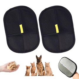NYZQIW Pack of 2 Pet Hair Remover Gloves, Pet Hair Remover Cat Gloves, Cat Hair Remover Glove, Pet Hair Remover for Washing Deshedding, Cleaning Carpets
