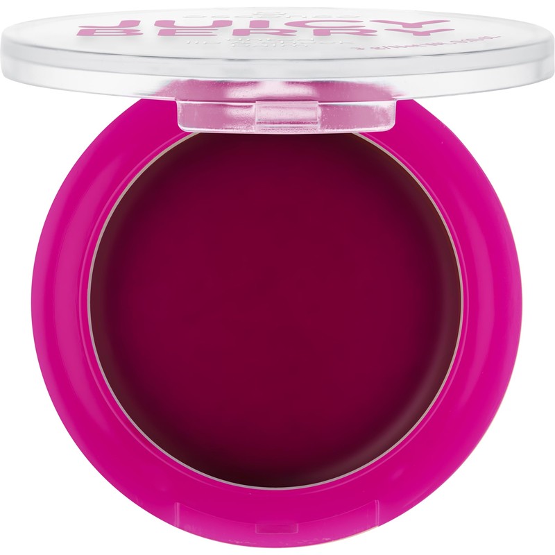 essence JUICY BERRY tinted lip & cheek balm, blush, violet,