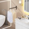 dancrul Wall Mounted Drying Rack Clothing Foldable for Laundry Room,