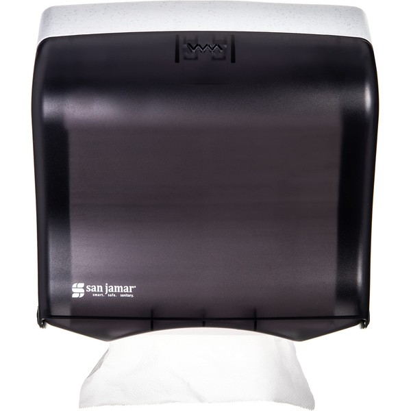 San Jamar T1755TBK Ultrafold Fusion Folded Towel Dispenser, Fits 400 Multifold/240 C-Fold Towels, Classic, Black Pearl