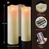 PChero 10" x 3" Flickering Flameless Candles with Remote and