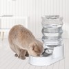 RIZZARI Pet Water Bowl Dispenser: 4L Automatic Stainless Steel Gravity