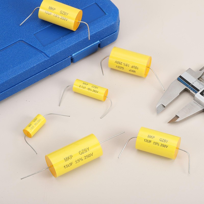 sourcing map 2pcs 0.68uf Frequency Divider Capacitor, 250V Axial Audio