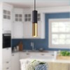 Omgomne Modern Pendant Light Fixture Kitchen Island,1-Light Black Gold GU10
