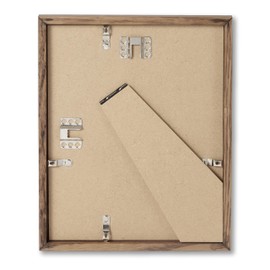 Set of 2, (8x10 in | 20x25 cm) Dark Oak Solid Oak Wood Picture Frame Matted Poster Frame Wall and Tabletop Photo Frame