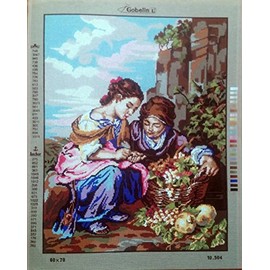 THE LITTLE FRUIT SELLER BY BARTOLOME MURILLO NEEDLEPOINT CANVAS