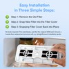 S SMILEFIL 3 Pack AF-2 RAF-2 Replacement Refrigerator Air Filter