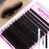 SOFENIDA Lash Clusters Kit 100D Thick Cluster Lashes 10-18mm Volume