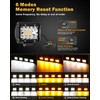 Auxbeam 6 Modes Amber White Series, 4 Packs LED Pod