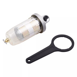 Feiteplus 496 Fuel Tank Filter Assembly for Gasoline & Diesel Water Separate w/ 1" NPT Cap