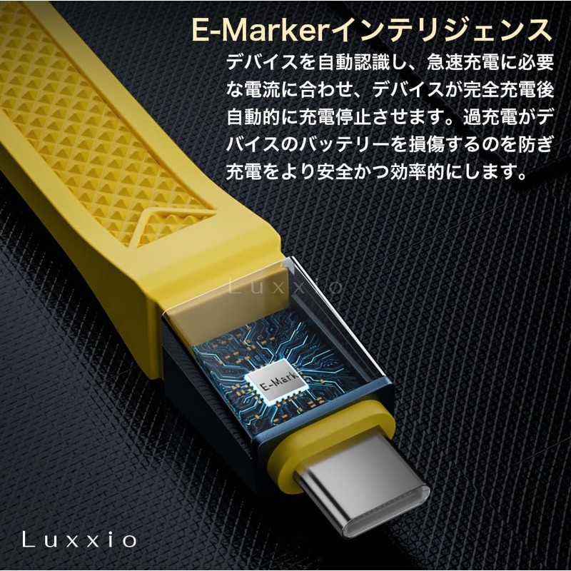 Luxxio USB4 2.0 PD3.1 240W Rapid Charging Compatible, Bi-Directional, 80