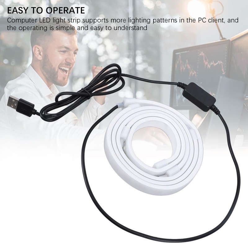 Bewinner RGB Monitor Backlight LED Strip with Screen Sync, USB