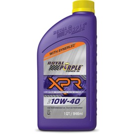 Royal Purple (06041-6PK XPR SAE 10W-40 Synthetic Racing Motor Oil - 1 Quart, (Case of 6)