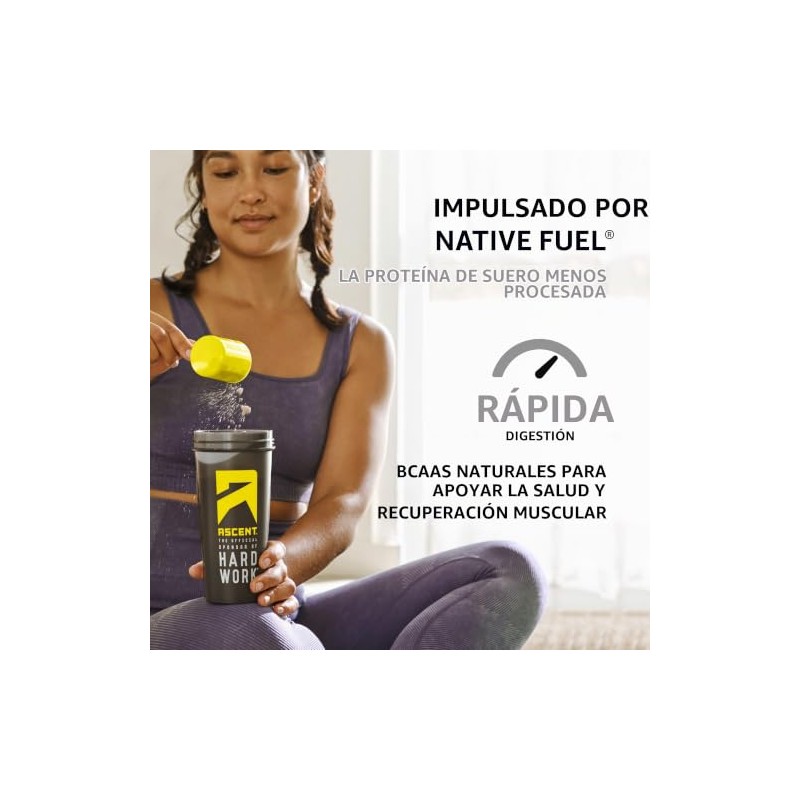 Ascent Native Fuel Whey Polvo Proteínico con Suero de Leche