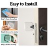 Door Stopper Clear Rubber Door Stops Wall Protector, Transparent Self