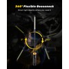 Magnetic Rechargeable LED Work Light, 360° Flexible Gooseneck Flashlight