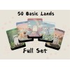 50 Cute Cat Basic Lands for Commander EDH, Cute Custom