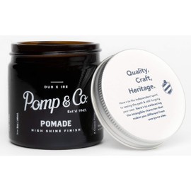 Pomp & Co Natural Styling Pomade for Men, 60 ML, Light to Strong Hold for Forming and Conditioning Hair, Slick Back and Classic Control for Frizzy, Straight, or Textured Styles