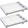 Gerrii 2 Pcs Closet Tension Shelf Rod Expandable Shelf Locker