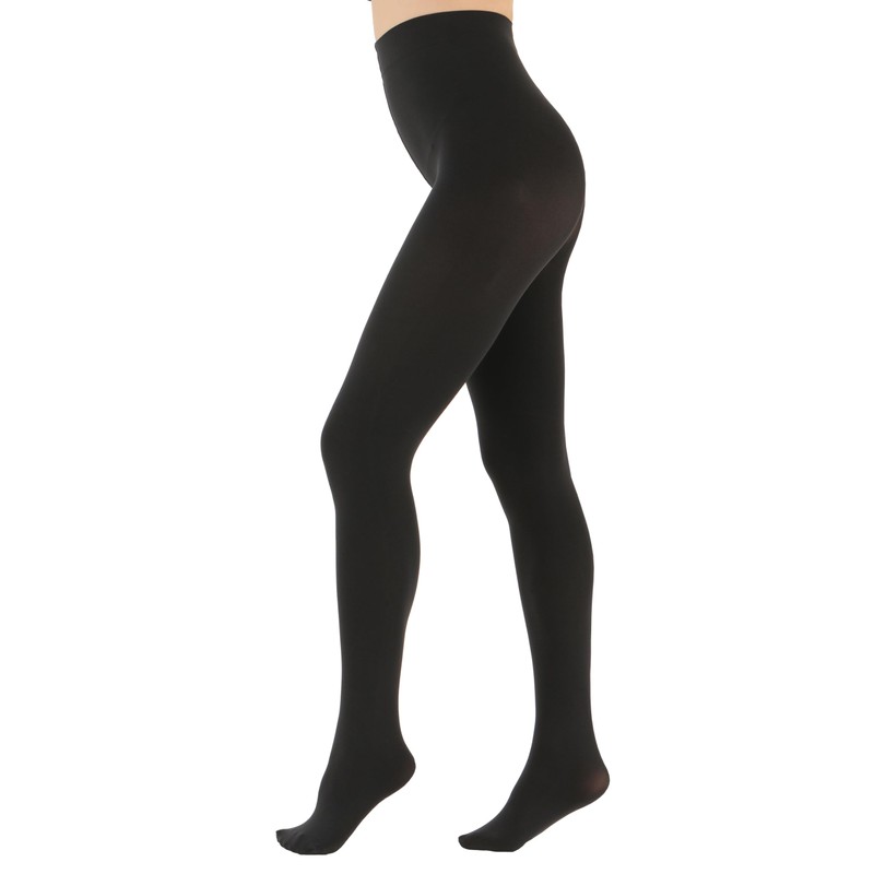 EVERSWE Women's Super Opaque Microfiber Tights 120D (Black,S/M)