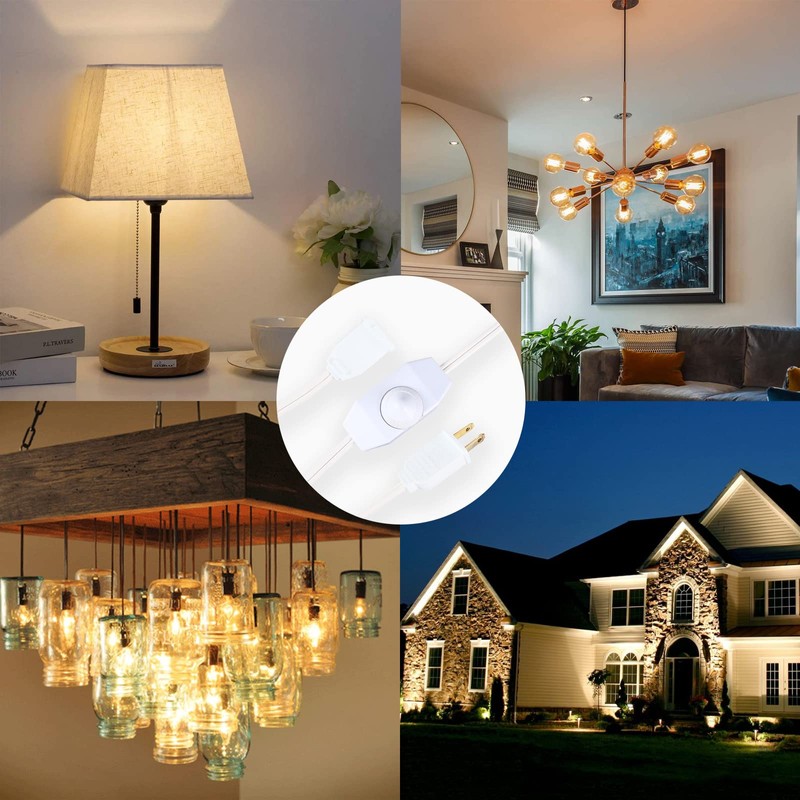 Leymays Lamp Dimmer Switch Extension Cord Plug in Dimmer -
