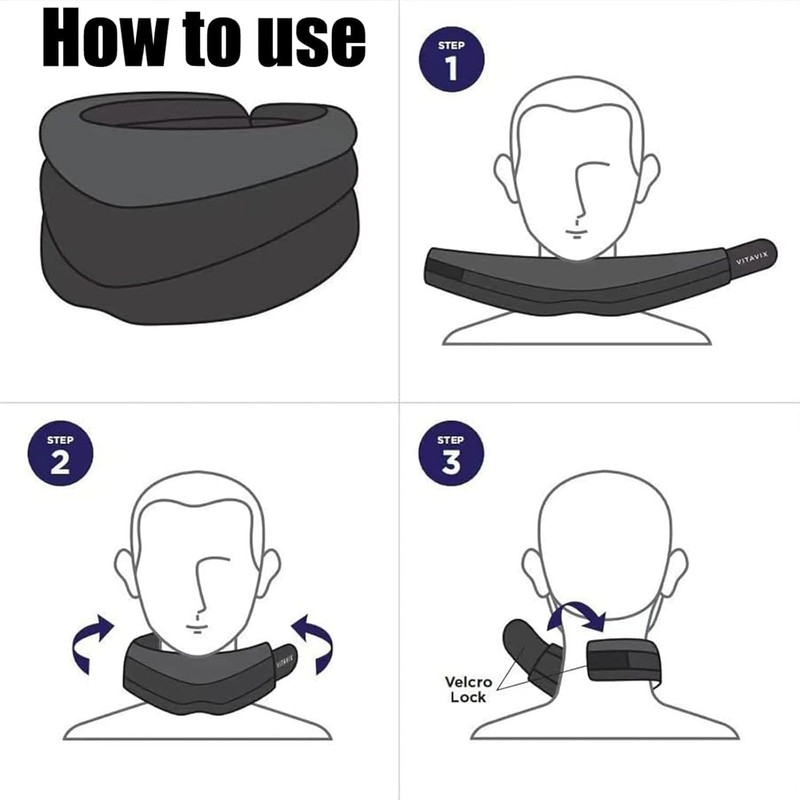 Neck Support-Never Snore Again，Ergonomic Design，Adjustable Soft Foam Neck Brace for