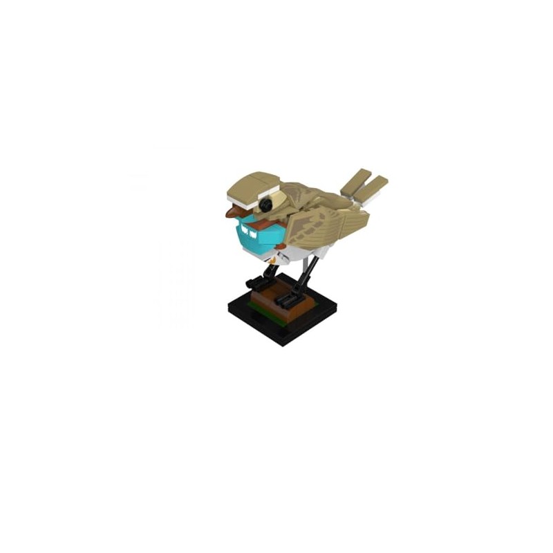 BlueBrixx Pro 108365 - Bluethroat made of clamping blocks with