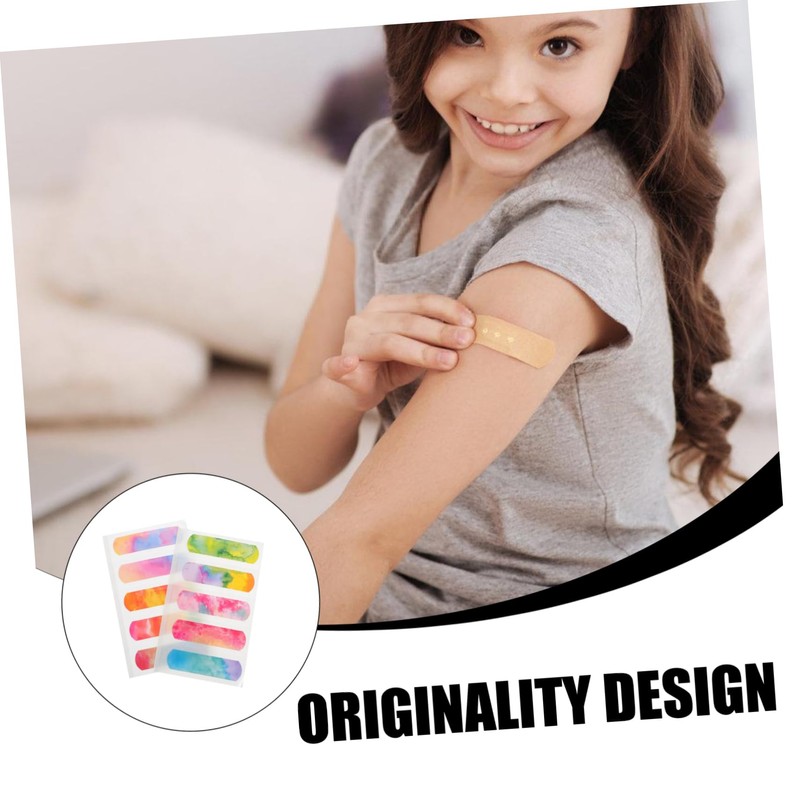 OHPHCALL 200pcs Cartoon Bandages for Wounds Bandages Scrapes Cuts Flexible