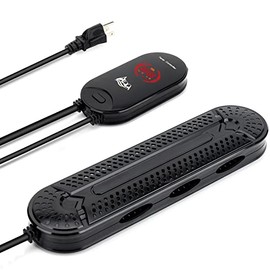 AQQA Aquarium Heater 500W for 66-135 Gallon Submersible Fish Tank Heater 75 Gallon Betta Fish Heater Aquarium Thermostat Heater for Coral Marine & Freshwater Aquarium (500W, 66-135Gal)