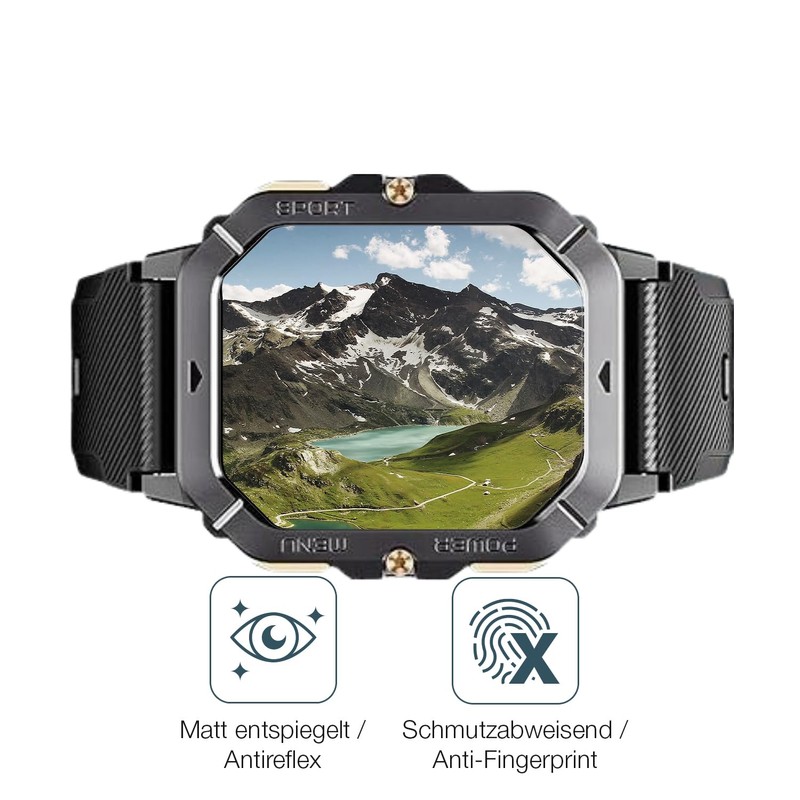 dipos I 6x Schutzfolie matt passend für Oukitel BT101 2.02