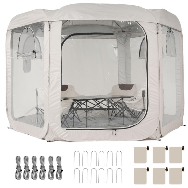 Porayhut Pop up Bubble Tent Screen House 10’X10’Large Camping Sun
