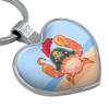 Pirate Crab on the Beach with Hook and Coin Keychain