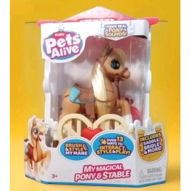 Zuru Toys Pets Alive My Magical Pony & Stable Robotic Pet Figure w/ Accessories NIB