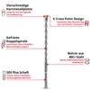 kwb SDS Plus Drill Bit, SDS Plus Hammer Drill Bit