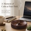 Incense Holder,Walnut Incense Stick Holders,Modern Simple Round Insence