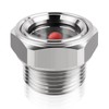 FANOVO 3/4" NPT Stainless Steel Air Compressor Sight Glass with