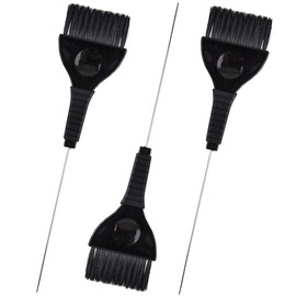 Pintail Hair Dye Brushes - 3 Tint Brushes for Hair Color - Pin Tail for Precise Sectioning - Hair Dye Brush Applicator - Color Brushes for Hair Salon (Black)