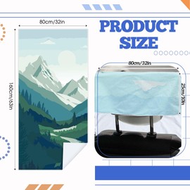 Hahafelt 8 Pack Car Seat Towel Covers with Storage Bag Seat Post Workout Sweat Washable Cover Non Slip for Car Towel for Dog Pet Workout Outdoor Sport Activities (Classic Combination)