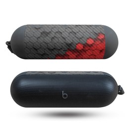 Carbon Fiber Speaker Skin Compatible with Beats Pill (2024) - Two-Tone Hex - Premium 3M Vinyl Protective Wrap Decal Cover - Easy to Apply | Crafted in The USA by MightySkins