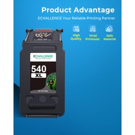 ECHALLENGE PG-540 XL for Canon Printer Cartridges 540 XL Compatible Multipack Cartridges for TS5150 MG3650 MG3600 MG4250 MX475 MX375 MX535 MG3150 MG3500 (2 Black)