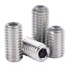 M12-1.75 x 10mm Hex Socket Set Grub Screws,Headless Cup Point,Flat