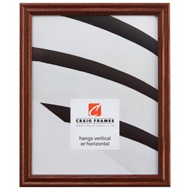 Craig Frames 200ASH216 18 by 24-Inch Picture Frame, Wood Grain Finish, 0.75-Inch Wide, Walnut Brown