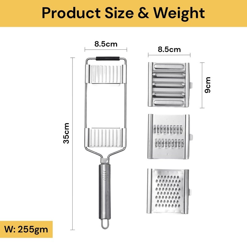 EZONEDEAL 3 in 1 Vegetable Chopper Set, Multipurpose Vegetable Slicer
