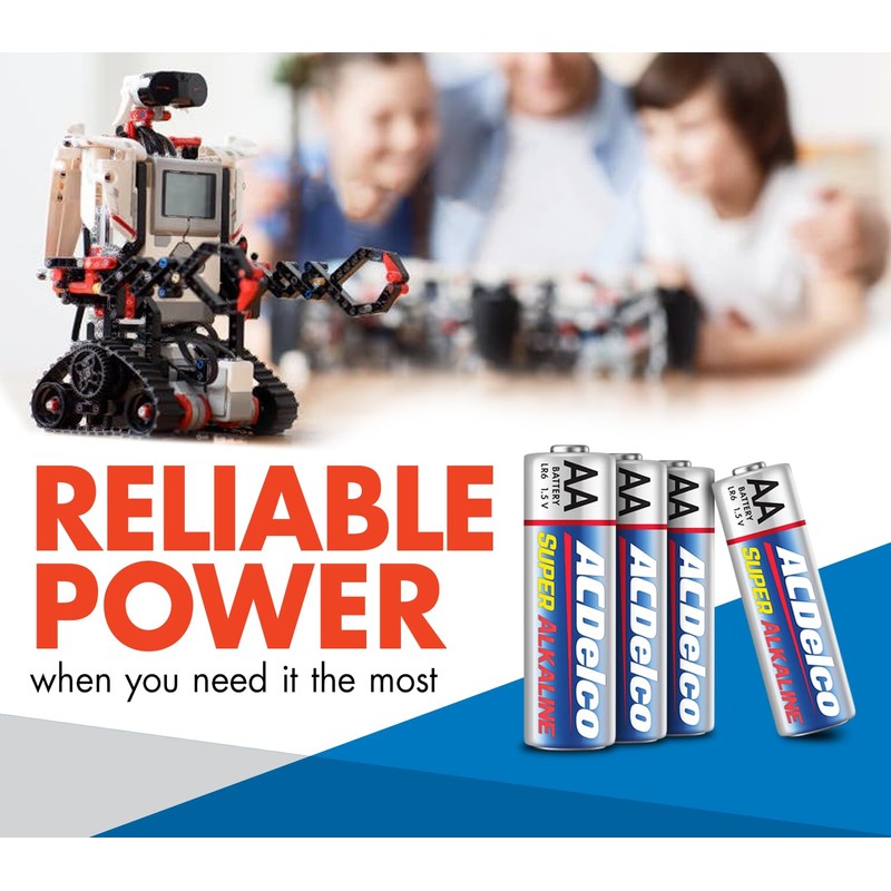 ACDelco 48-Count Double AA Batteries, Maximum Power Super Alkaline Battery,