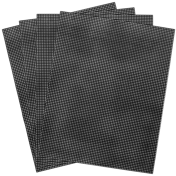 Caydo 4 Pieces 7 Count Black Plastic Mesh Canvas Sheets