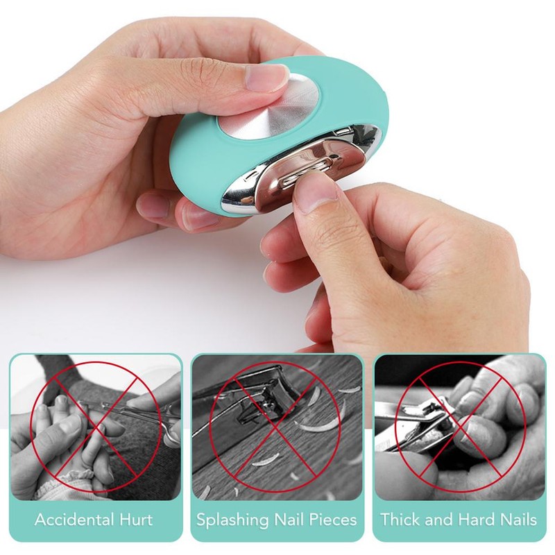 Electric Nail Scissors Noiseless Automatic Fingernail Scissors Machine Nail Clipper