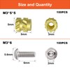 Zuyuee M3 threaded insert, insert nuts and stainless steel screw