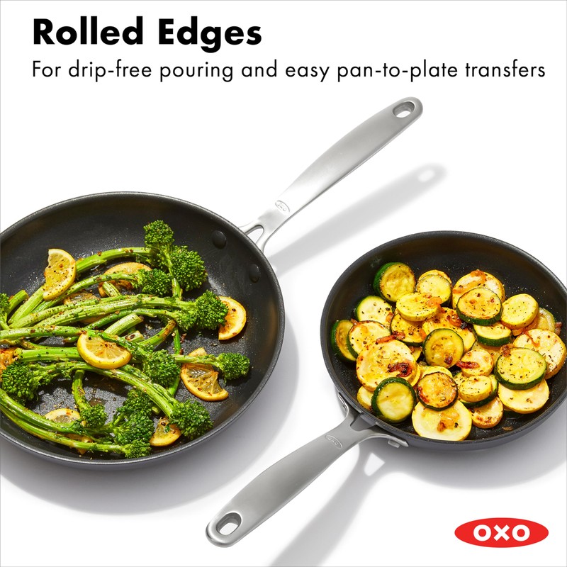OXO Enhanced 8" and 10" Frying Pan Skillet Set, Healthy